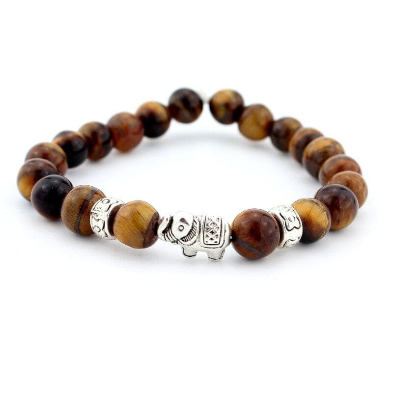 Pulsera Piedras Con Elefante