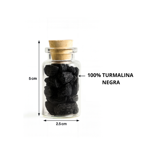 Botella con Turmalina Negra - Image 2