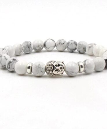 Pulsera Howlita Ojo De Tigre con Buda