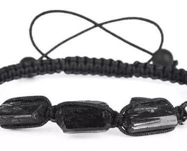 Pulsera Turmalina Negra y Onix Mate