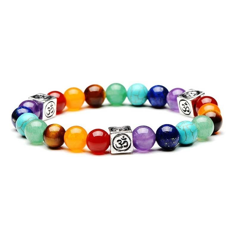 Pulsera 7 Chakras Separador Om