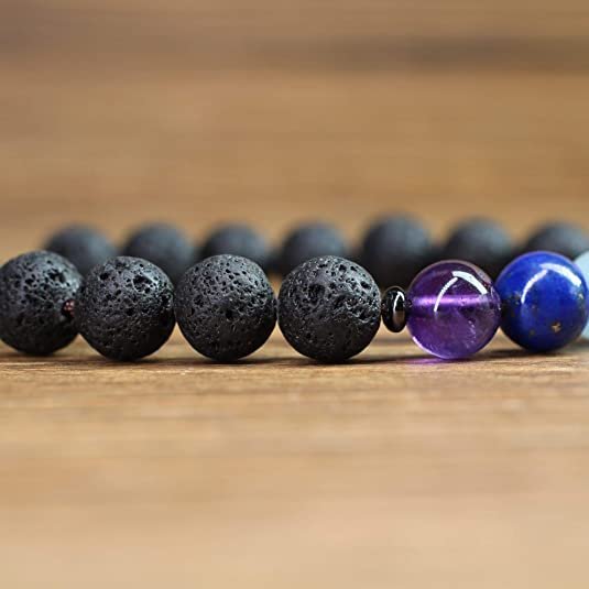 Pulsera 7 Chakras 8mm Volcánica - Image 4