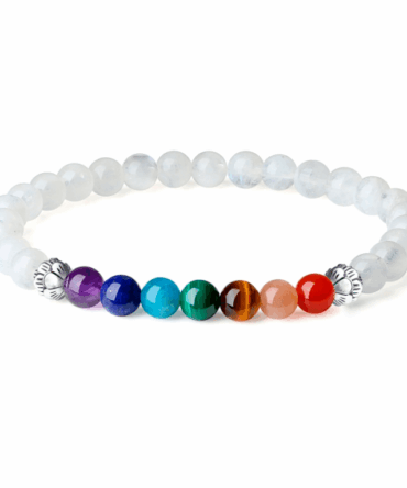Pulsera 7 chakras Piedra Luna - Moonstone