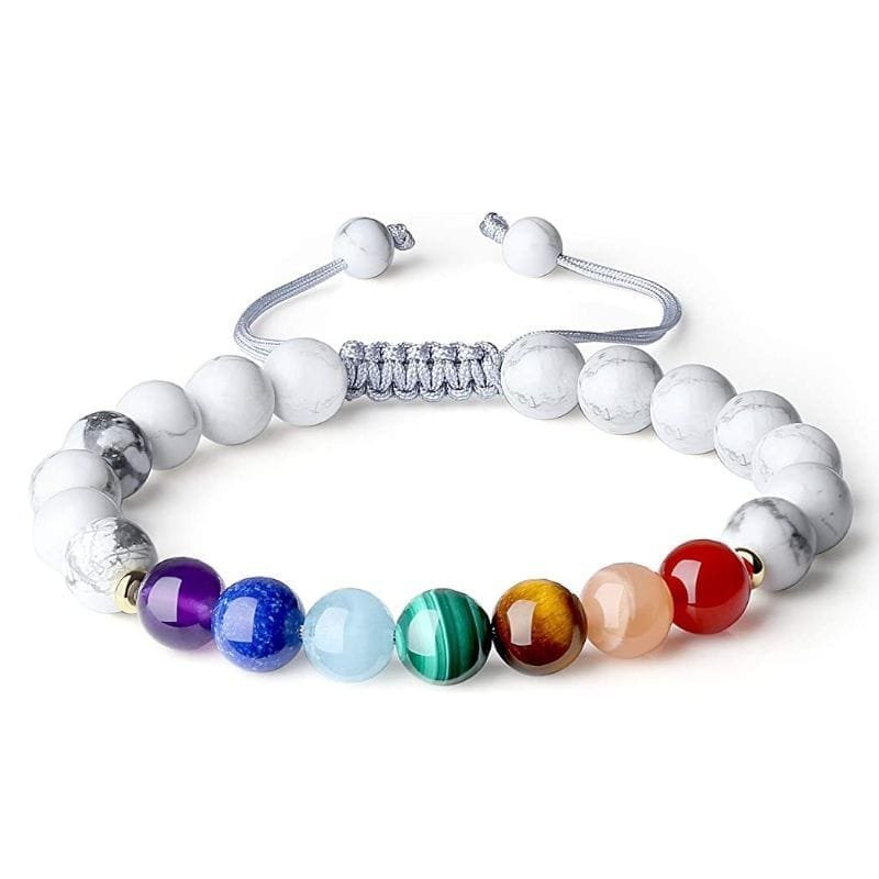 Pulsera Howlita 7 Chakras
