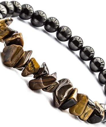 Pulsera Shungite con ojo de tigre