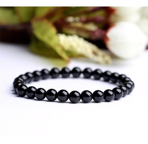 Pulsera Piedra Natural Turmalina Negra 6mm