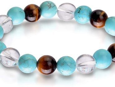 Pulsera Turquesa Cuarzo Cristal Ojo De Tigre