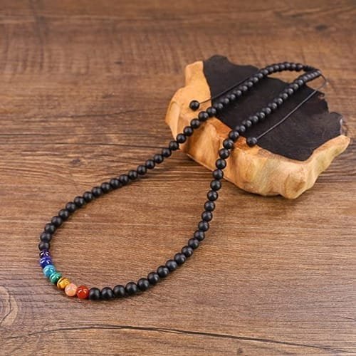 Collar Piedra Natural para los 7Chakras Con Piedra Mate - Image 2