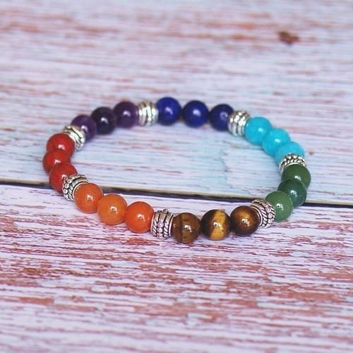 Pulsera 7 Chakras Separadores Plateados - Image 6