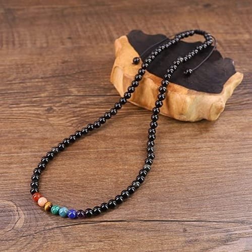 Collar Turmalina 6mm 7 chakras Protección - Image 4