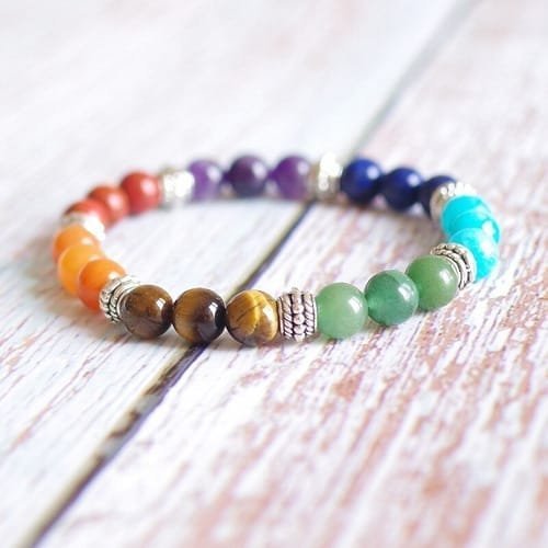 Pulsera 7 Chakras Separadores Plateados - Image 2