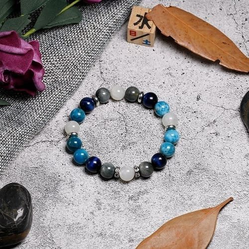 Pulsera Apatita Piedra Luna Labradorita - Image 4