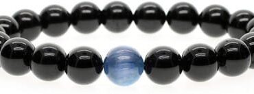 Pulsera Turmalina Negra Centro Cianita