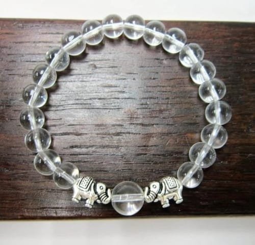 Pulsera Piedra Natural Separadores Con Elefante Metálicos - Image 3