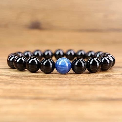 Pulsera Turmalina Negra Centro Cianita - Image 2