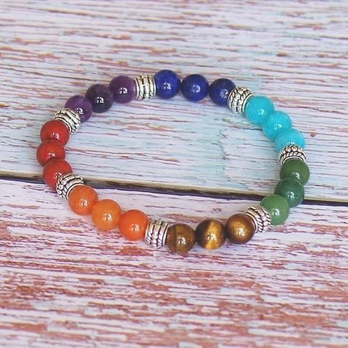 Pulsera 7 Chakras Separadores Plateados - Image 5