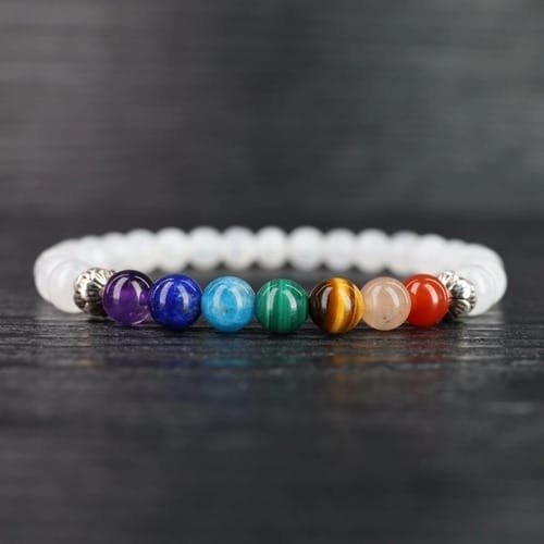 Pulsera 7 chakras Piedra Luna - Moonstone - Image 2