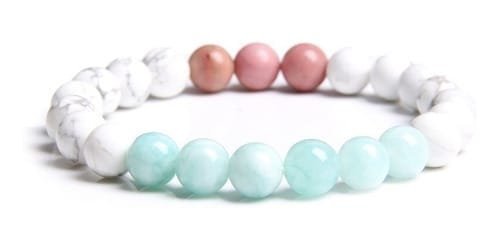Pulsera Howlita Con Amazonita o Rodocrosita - Image 3