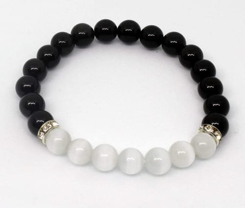 Pulsera Obsidiana Selenita separador - Image 8
