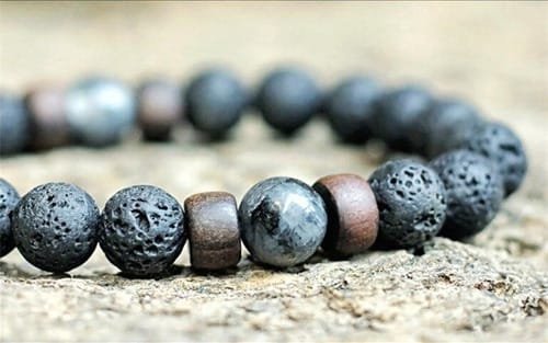 Pulsera Volcánica Labradorita Central -madera - Image 2