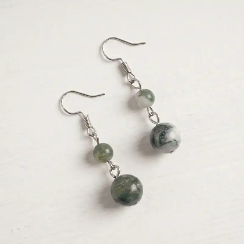 Aretes en plata con Labradorita - Image 3