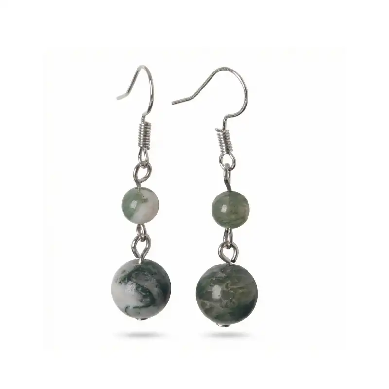 Aretes en plata con Labradorita