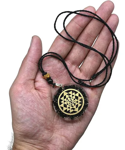 Collar Orgonita Turmalina Negra Sri Yantra - Image 3