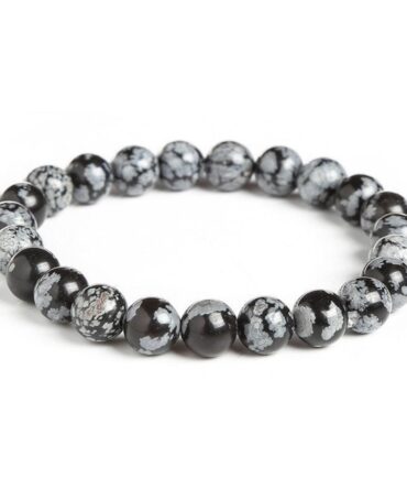 Pulsera Obsidiana Copo de nieve
