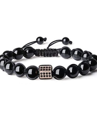 Pulsera Turmalina Separador Rodio Rosa