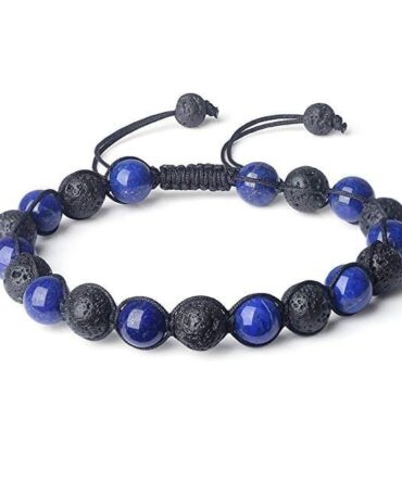Pulsera Lapislázuli Y Lava Volcánica