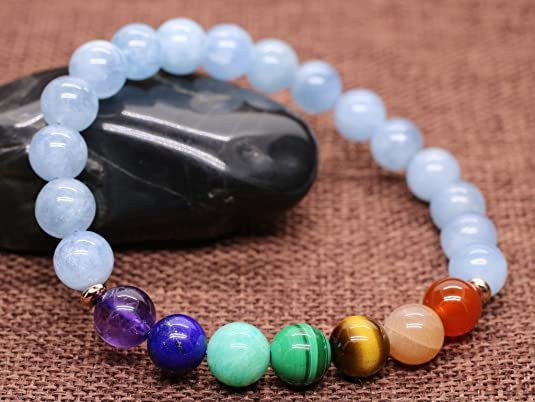 Pulsera 7 chakras Aguamarina - Image 7