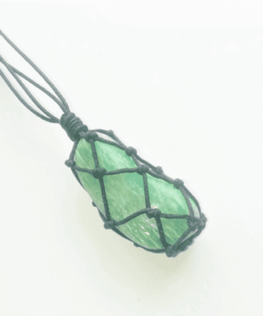 Collar Amazonita macramé