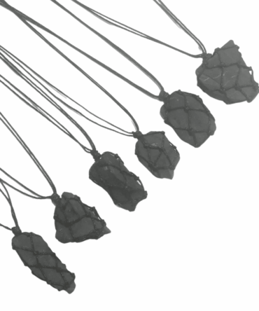Collar Shungit macramé