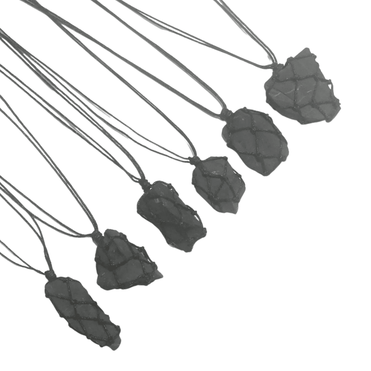Collar Shungit macramé