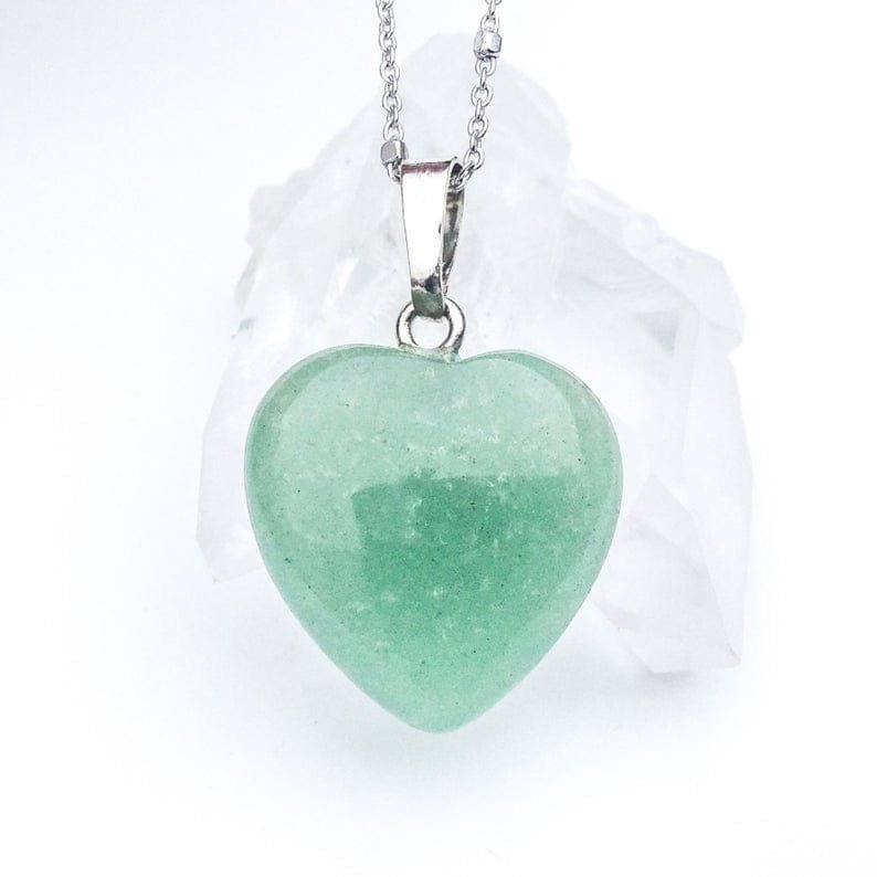 Collar Corazón Jade Verde - Image 5