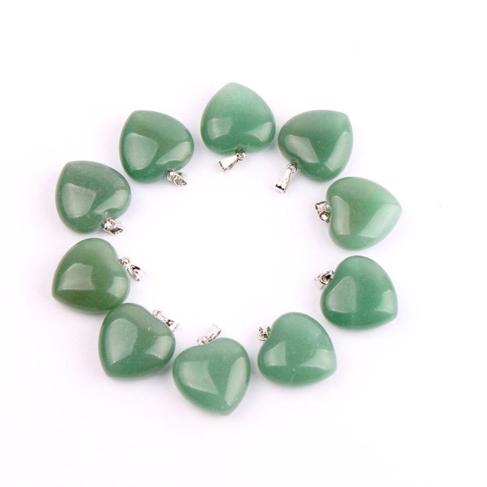 Collar Corazón Jade Verde - Image 6