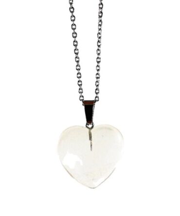 Collar Corazon Cuarzo Cristal