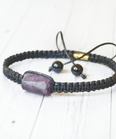 Pulsera Amatista Cilindro