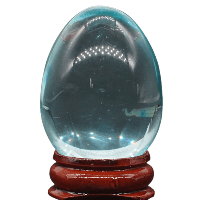 Huevo Yoni Obsidiana Azul Verde