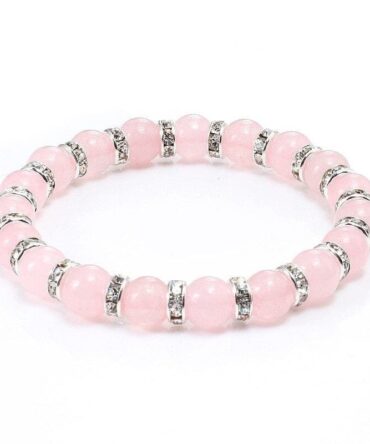 Pulsera Cuarzo Rosa Separador