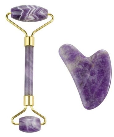 Set Rodillo + Gua Sha Amatista