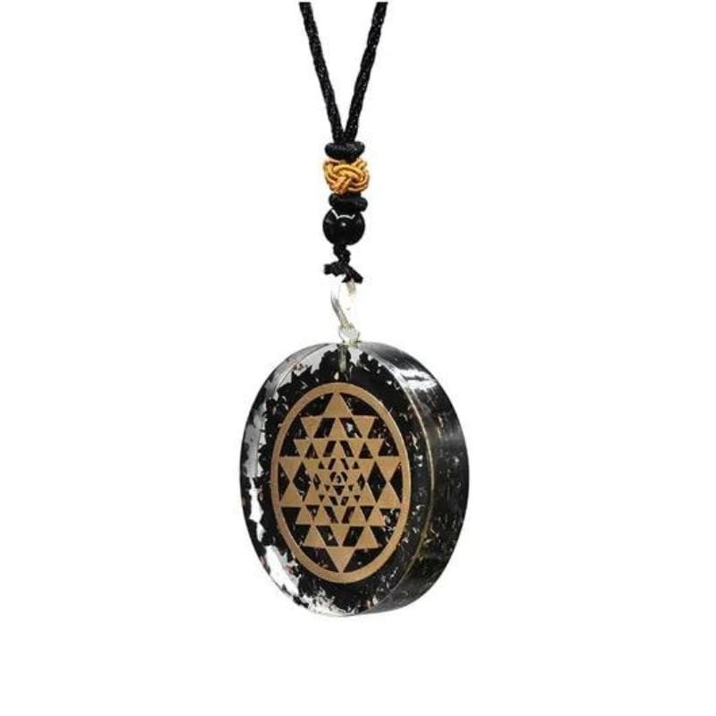Collar Orgonita Turmalina Negra Sri Yantra - Image 2