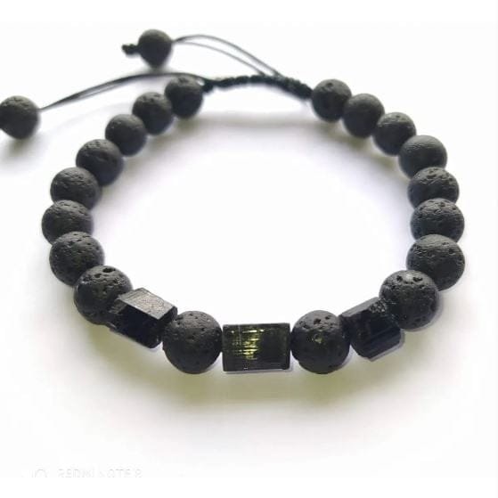 Pulsera Turmalina Negra Volcánica