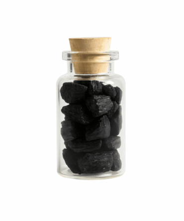 Botella con Turmalina Negra